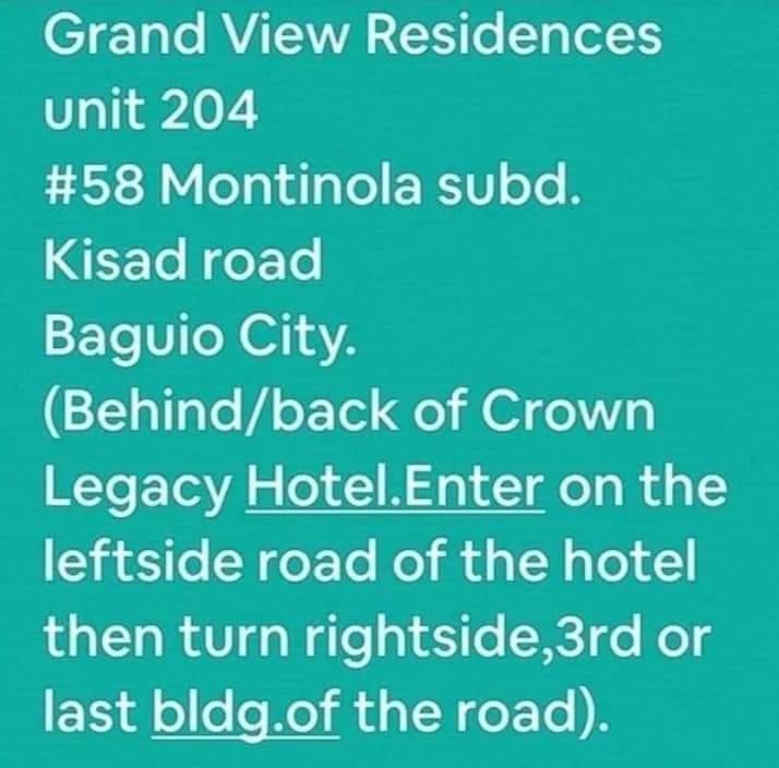 Grandview Residences By Vilma-Unit 204 Near Burnham Park Baguio City Exterior foto
